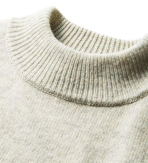 cz563★ウール100％ニット生地★無地★ライトブルー★長6.8ｍ