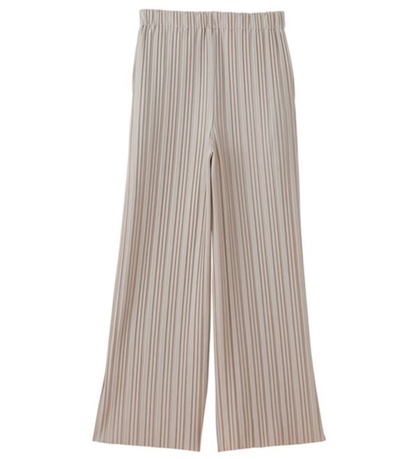 GeeRA（ジーラ）の「セルフカットセミワイドプリーツパンツ（フルレングスパンツ）」｜詳細画像