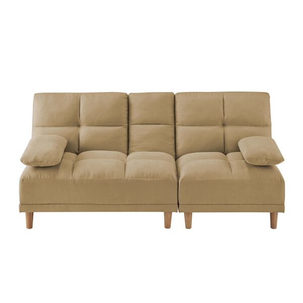 iellio（イエリオ）の「テーブル付３ＷＡＹソファベッド＜３人掛け・クッション付・ドリンクホルダー付・リクライニング・テーブルソファ・脚付きソファ＞（ソファ）」｜モカブラウン