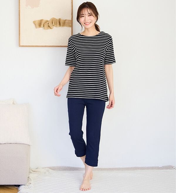 LAVIENNE（ラヴィエンヌ）の「綿１００％着回し自在パンツ（クロップドパンツ）」｜詳細画像
