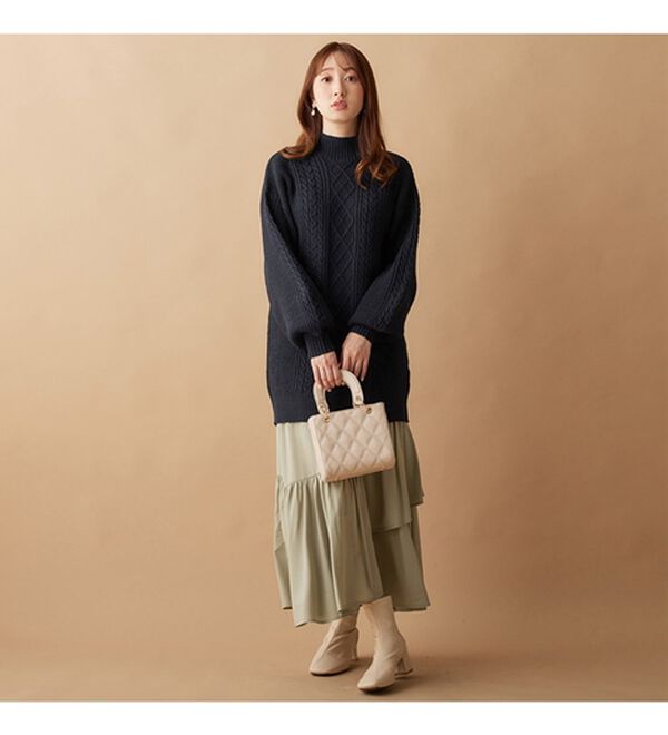 alotta（アロッタ）の「アシメティアードスカート（ロングスカート）」｜詳細画像