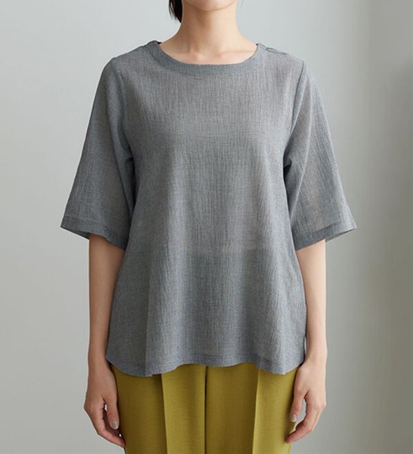 BELLUNA（ベルーナ）の「さらっと快適！Tシャツ見えブラウス（ブラウス）」｜詳細画像