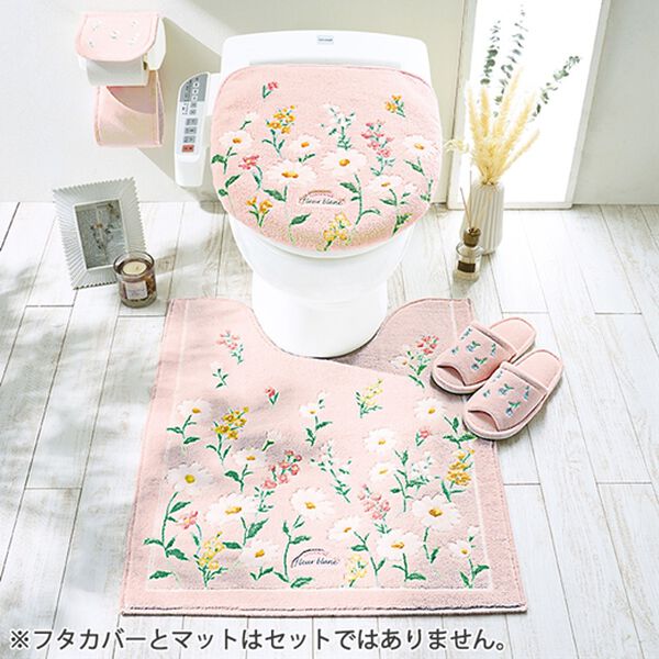 「フルールブラン　トイレタリーシリーズ（トイレマット）」｜ピンク