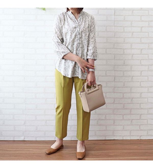 BELLUNA（ベルーナ）の「レーヨン素材ギャザー使いブラウス（ブラウス）」｜詳細画像