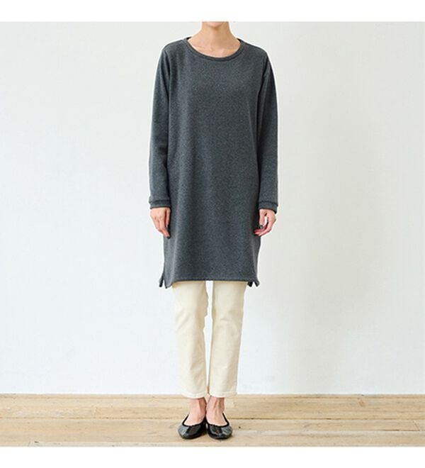 RANAN（ラナン）の「【吸湿発熱】シンプルチュニックワンピース（チュニックワンピース）」｜詳細画像