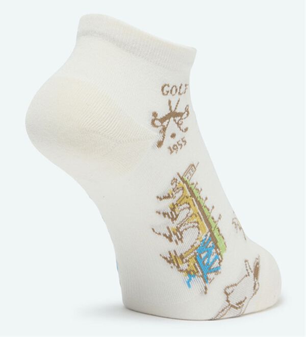 「＜マンシングウェア＞【ＤＥＯＳＣＲＥＥＮ】アンクル丈ジャガードソックス（メンズ靴下・タイツ）」｜詳細画像