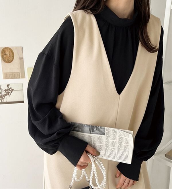 GeeRA（ジーラ）の「前後２ｗａｙボウタイブラウス（ブラウス）」｜詳細画像