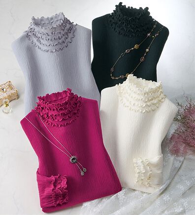 ルフラン（ルフラン）の「【４色組】五段メロープルオーバー（カットソー）」