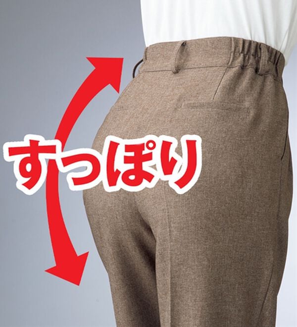 ルフラン（ルフラン）の「こ綺麗でこなれたウールライクパンツ（フルレングスパンツ）」｜詳細画像