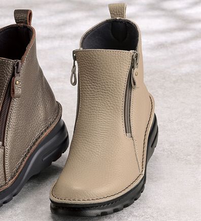 ルフラン（ルフラン）の「＜アビータ＞４Ｅ牛革ダブルファスナーブーツ（ブーツ）」
