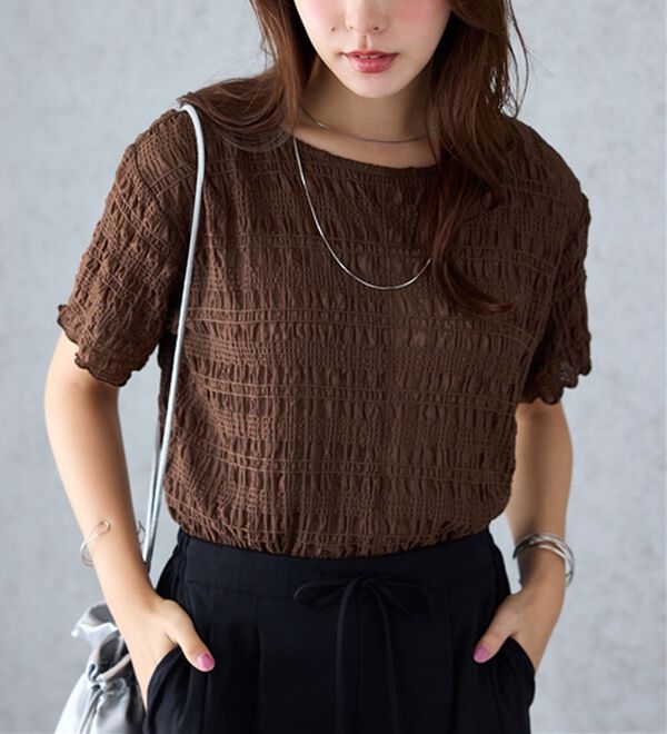 alotta（アロッタ）の「シアーシャーリングプルオーバー（カットソー）」｜詳細画像