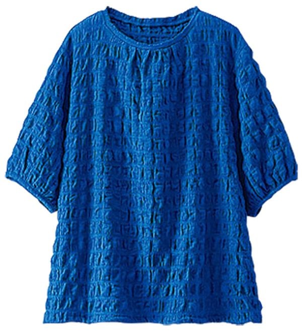 BELLUNA（ベルーナ）の「ポコポコ素材裾ドロストプルオーバー（カットソー）」｜詳細画像