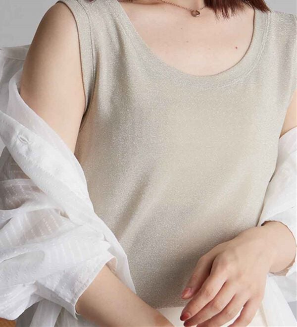 RANAN（ラナン）の「ひんやり！ラメタンクトップ（タンクトップ・キャミソール）」｜詳細画像