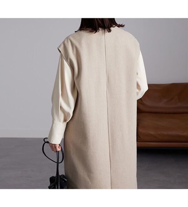 RANAN（ラナン）の「ウールライクディープＶネックジャンパースカート（ジャンパースカート）」｜詳細画像