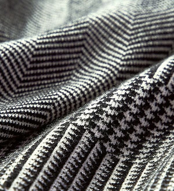 ルフラン（ルフラン）の「モノトーンジャカードニットチュニック（ニット・セーター）」｜詳細画像