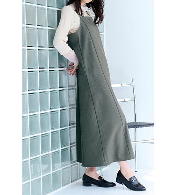 RANAN（ラナン）の「機能付！ベスト&times;キャミワンピースアンサンブル（その他ワンピース）」｜詳細画像