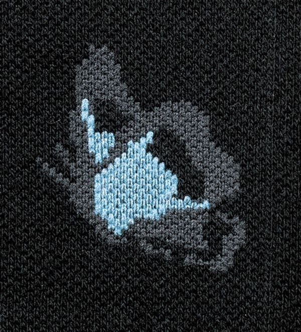 「【２足組】【日本製】おしゃれなフラワー着圧ハイソックス（靴下・ストッキング）」｜詳細画像