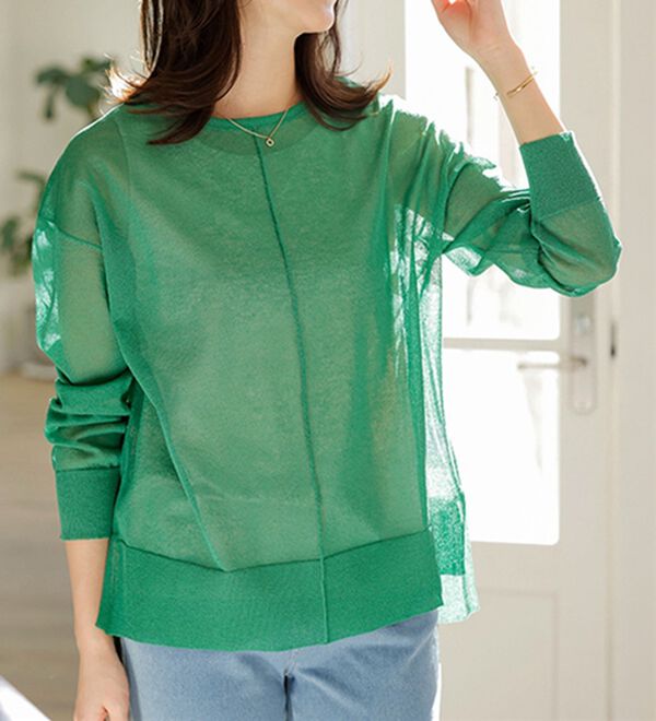 BELLUNA（ベルーナ）の「サラッと爽快！シアー素材ゆったりアンサンブル（アンサンブル）」｜詳細画像