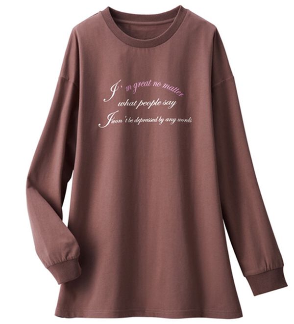 ルフラン（ルフラン）の「【４色組】ミニマル英字プルオーバー（カットソー）」｜詳細画像