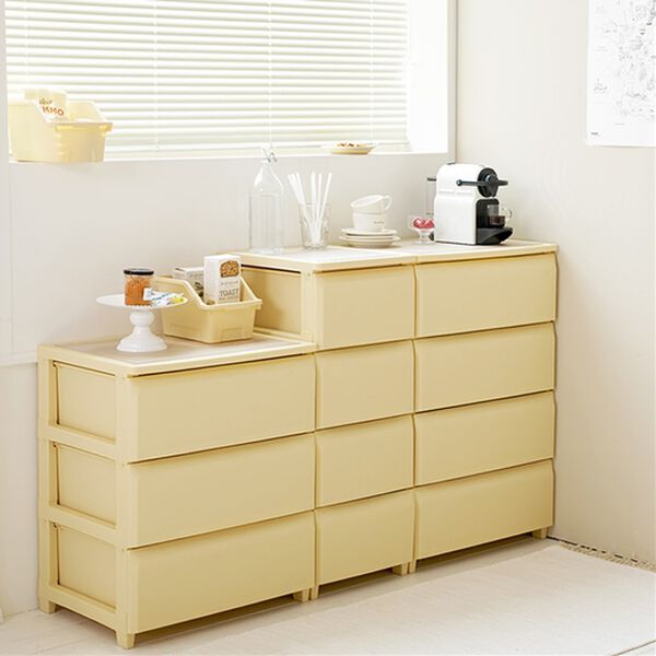 iellio（イエリオ）の「Ｒｏｏｍｎｈｏｍｅデイリー組立式引き出し＜収納チェスト・大容量たんす・衣装ケース・収納棚・衣類収納・韓国インテリア＞（リビング収納）」｜詳細画像