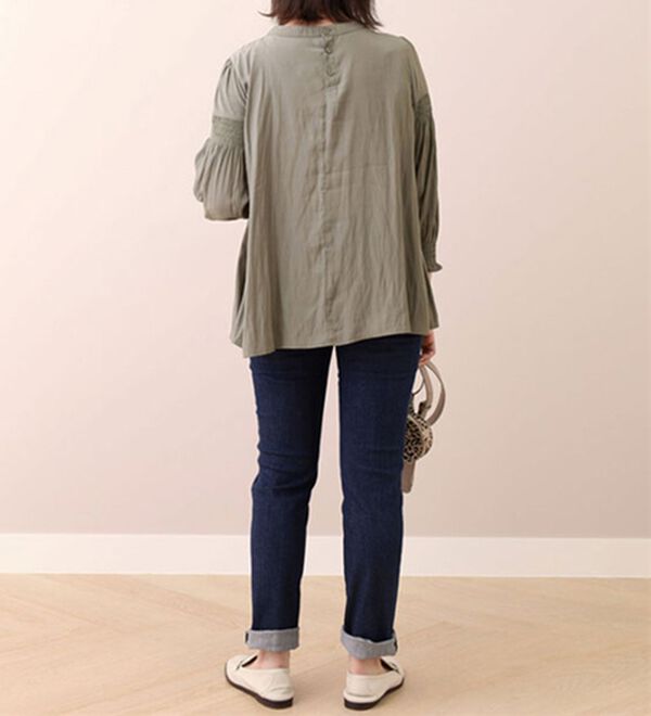 BELLUNA（ベルーナ）の「ビンテージサテンシャーリング使いブラウス（ブラウス）」｜詳細画像