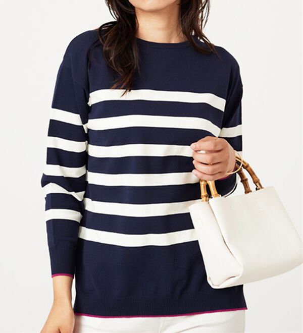 BELLUNA（ベルーナ）の「毛玉になりにくい！ニットプルオーバー（ニット・セーター）」｜詳細画像