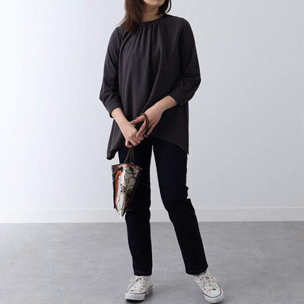 BELLUNA（ベルーナ）の「衿リブ使いブラウス（ブラウス）」｜詳細画像