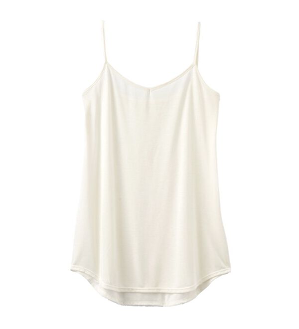 YU'NOW（ユナウ）の「レーヨンブレンド　レイヤードキャミソール（肌着・インナーウェア）」｜詳細画像