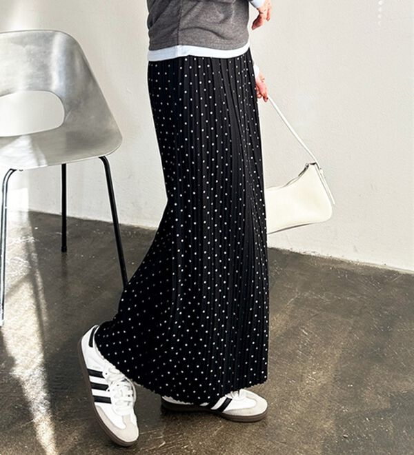 GeeRA（ジーラ）の「セルフカットプリーツナロースカート（ロングスカート）」｜詳細画像