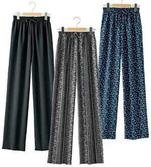 BELLUNA（ベルーナ）の「【３本組】楊柳素材イージーパンツ（その他パンツ）」｜詳細画像