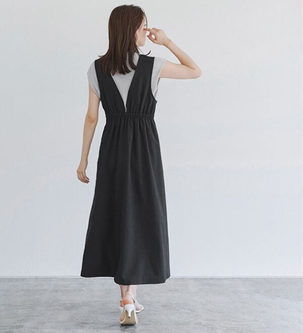 Pierrot（ピエロ）の「ウエストマークジャンパースカート（ジャンパースカート）」｜詳細画像