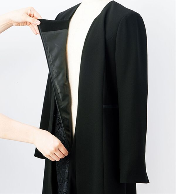 ルフラン（ルフラン）の「上品レースのワンピースアンサンブル（ブラックフォーマル（喪服・礼服））」｜詳細画像