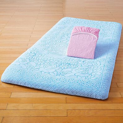 「泉州産ジャカード織ワンタッチタオルシーツ（敷布団カバー・シーツ）」