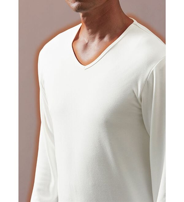 「【２枚組】＜ベルウォーム（Ｒ）＞しっかり厚地素材の＋４℃暖かインナー（メンズ肌着・インナーウェア）」｜詳細画像