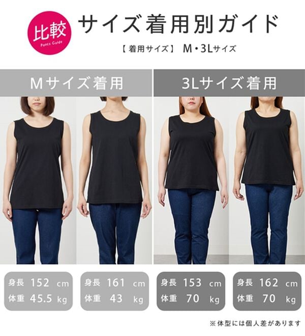 BELLUNA（ベルーナ）の「ヒンヤリ！綿１００％サマ見えタンクトップ（タンクトップ・キャミソール）」｜詳細画像