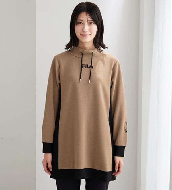 BELLUNA（ベルーナ）の「＜ＦＩＬＡ＞配色切替チュニックワンピース（チュニックワンピース）」｜詳細画像