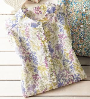 ルフラン（ルフラン）の「小花柄ハイネックブラウス（ブラウス）」｜詳細画像