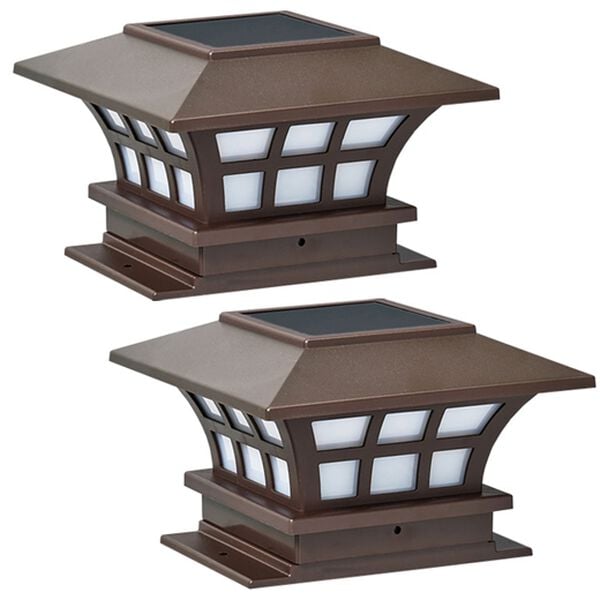 「ＬＥＤソーラー灯篭　２個組（ガーデニング・園芸用品）」｜1