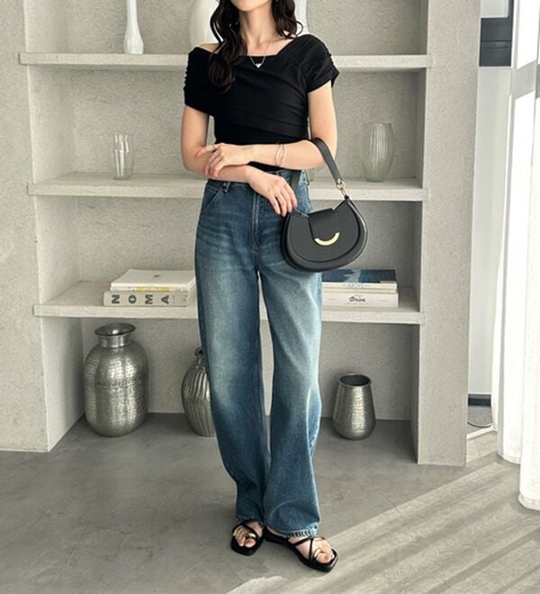 GeeRA（ジーラ）の「ドレープデザイン２ＷＡＹネックニット（ニット・セーター）」｜詳細画像