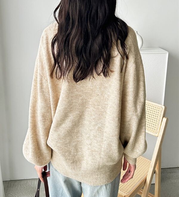 GeeRA（ジーラ）の「スキッパーポロ衿ニットトップス（ニット・セーター）」｜詳細画像