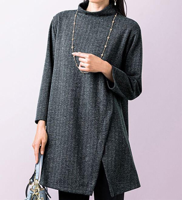 ♥新品並み♥M'S GRACY✾カメリア•リボン柄✾ボーダーチュニック✾ブラウス カメリアリボンブラウス | msgracy