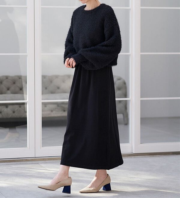 RANAN（ラナン）の「フェザーニットワンピースアンサンブル（ニットワンピース）」｜詳細画像