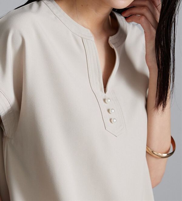 RANAN（ラナン）の「ひんやり！スキッパーブラウス（ブラウス）」｜詳細画像