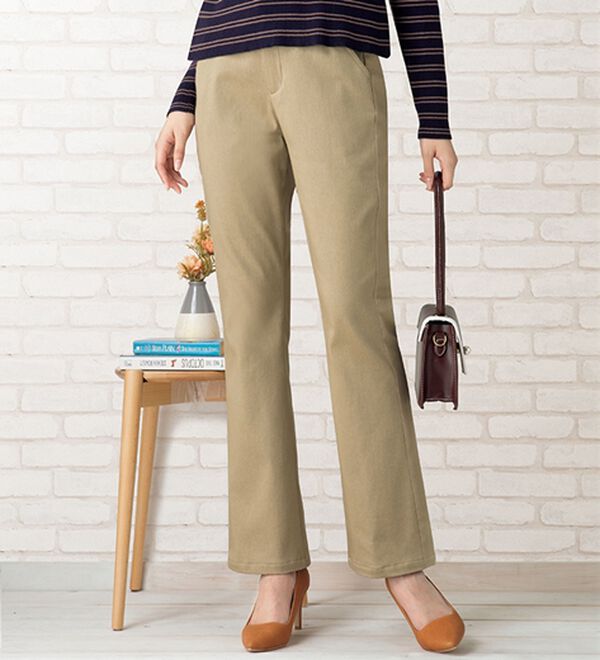 ルフラン（ルフラン）の「【３本組】キレイめが叶う綿混パンツ（フルレングスパンツ）」｜詳細画像