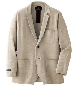 「＜コムルヴァン・オム＞軽さを愉しむ洗練テーラード（メンズジャケット）」｜ベージュ