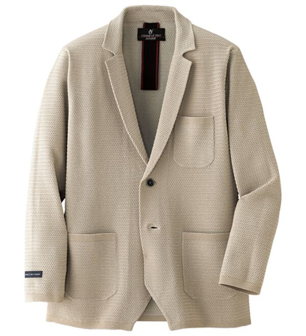 「＜コムルヴァン・オム＞軽さを愉しむ洗練テーラード（メンズジャケット）」｜ベージュ