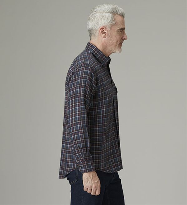 「＜ダンロップ・リファインド＞ぬくもりのウール入りシャツ（メンズシャツ）」｜詳細画像