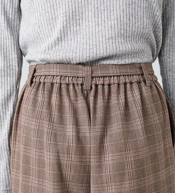 BELLUNA（ベルーナ）の「サマ見え（ウォーム）ベルト付ワイドパンツ（ワイドパンツ・ガウチョ）」｜詳細画像