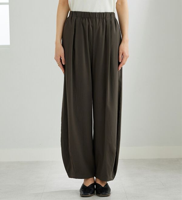 BELLUNA（ベルーナ）の「さらっと肌離れ！ひんやりカーブパンツ（ワイドパンツ・ガウチョ）」｜詳細画像