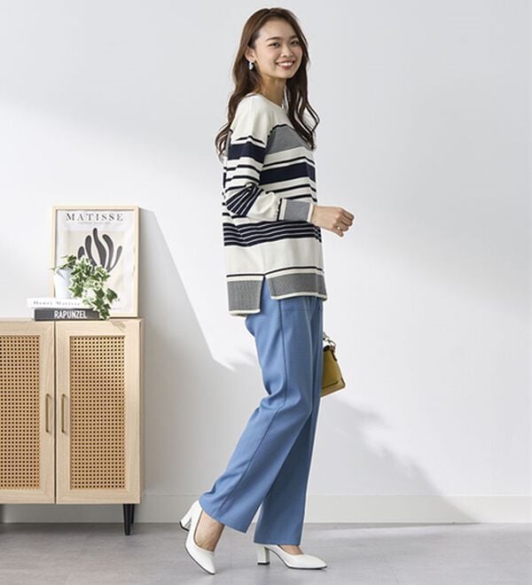 BELLUNA（ベルーナ）の「きれいめベイカーストレートパンツ（フルレングスパンツ）」｜詳細画像